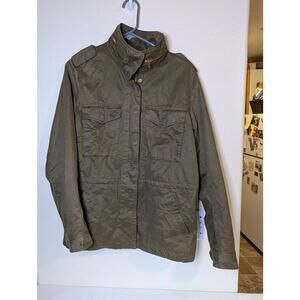 H&M Stylish Olive Green Military Jacket Women's Size 8